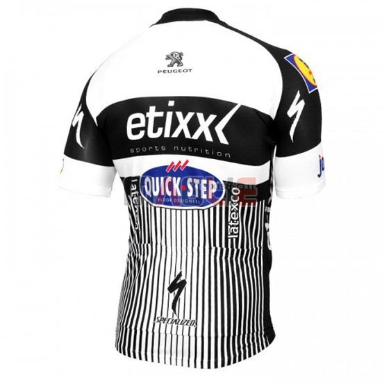 Maglia Quick Step manica corta 2016 bianco e nero - Clicca l'immagine per chiudere